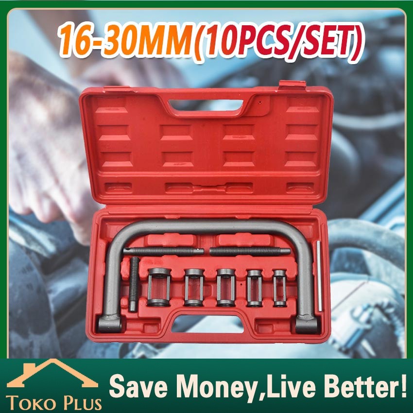 10Pcs/Set Treker Klep Motor Tjap Mata Treker Klep Set 16 - 30 mm Valve Spring Compressor mobil motor