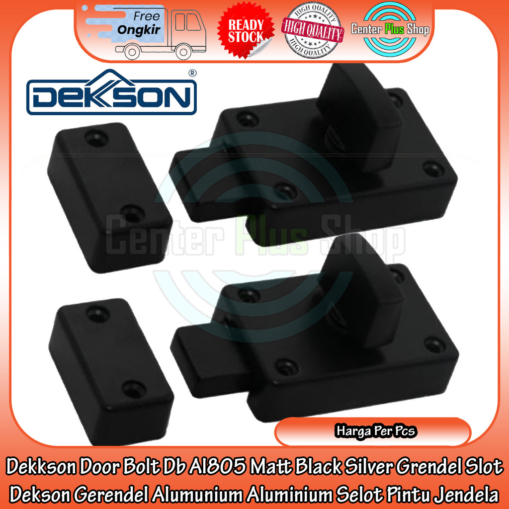Dekkson Grendel Slot Dekson Door Bolt Db Al805 Matt Black Silver Gerendel Alumunium Aluminium Selot 