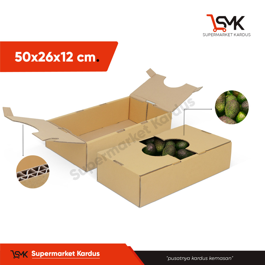 

Box 50x26x12 Doublewall ( AVOKU ) - Box/Kemasan/Kardus/Karton/Boxes/Packaging/Hampers/Kotak/WadahAlpukat/KemasanAlpukat/KotakAlpukat/KardusAlpukat/Tinggi10/Tinggi12