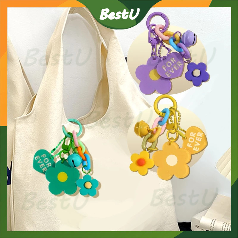 Liontin gantungan kunci bel lucu DIY casing ponsel liontin aksesori tas wanita