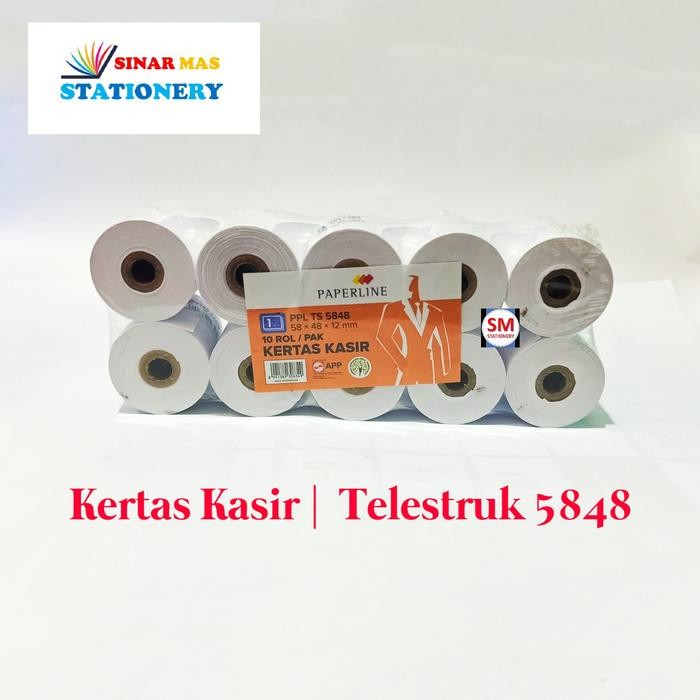 

Kertas Struk Kasir | Telestruk TS 5848 Paperline ( 10 Roll ) by Fajar SA