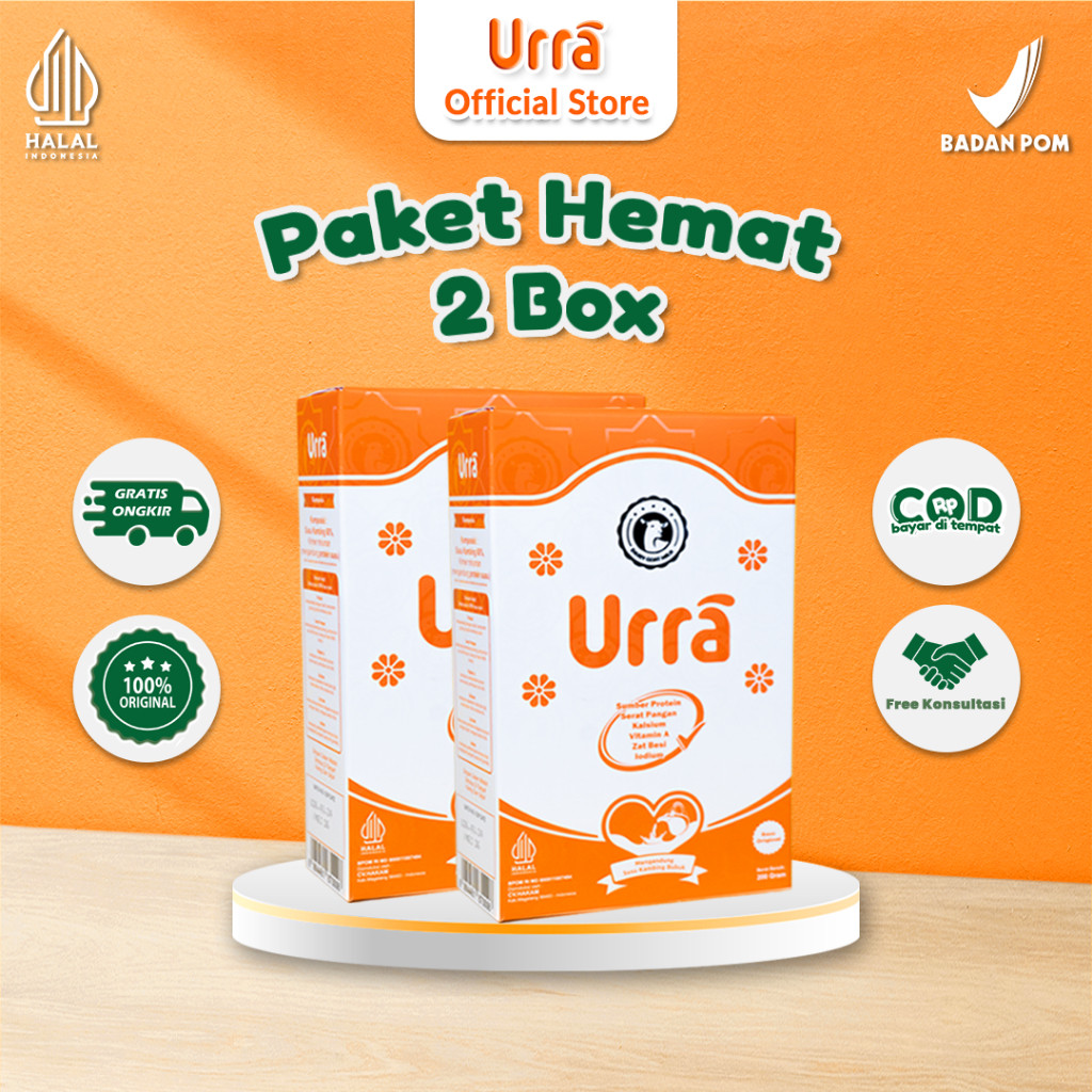 

salmacalaris Susu Urra Susu Kambing Saanen Premium Penambah Berat Badan Anak dan Tinggi Badan Anak - 2 Box