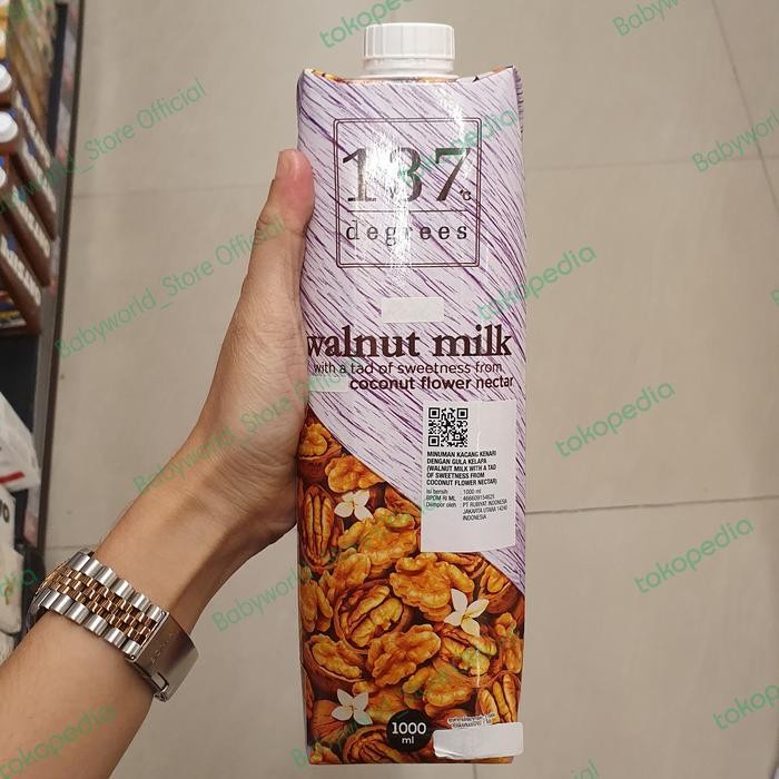 137 Degrees Walnut Milk Non Dairy Plant Based Milk Import 1L