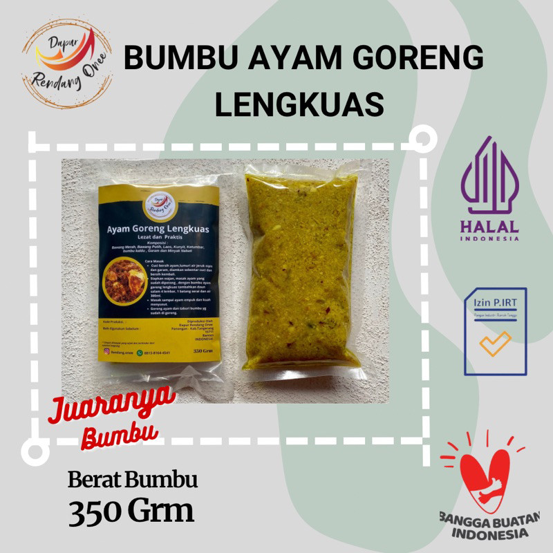 Bumbu Ayam Goreng Lengkuas