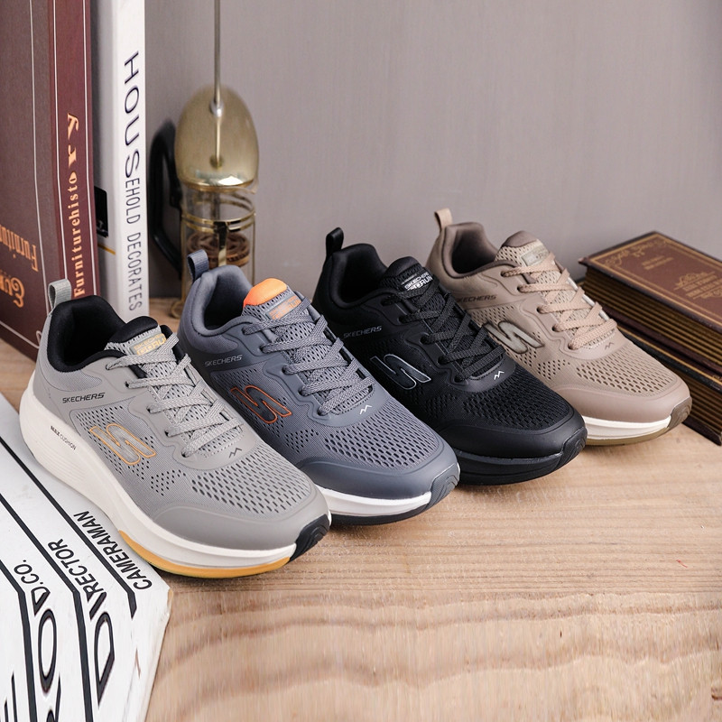 Sepatu Skecheris kasual / casual sepatu pria hitam / slip on cowok rajut pria / rajut pria shoes nya