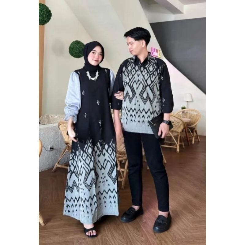 GAMIS RAHAYU TENUN COUPLE-BAJU COUPLE SUAMI ISTRI-BAJU KONDANGAN TENUN