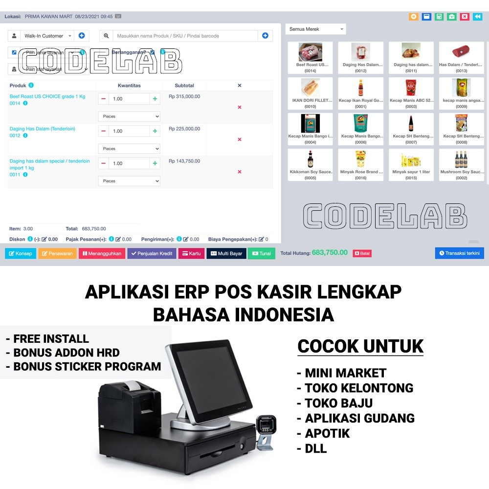 Source Aplikasi Kasir Software Toko Program Toko Aplikasi Toko POS Lengkap PHP