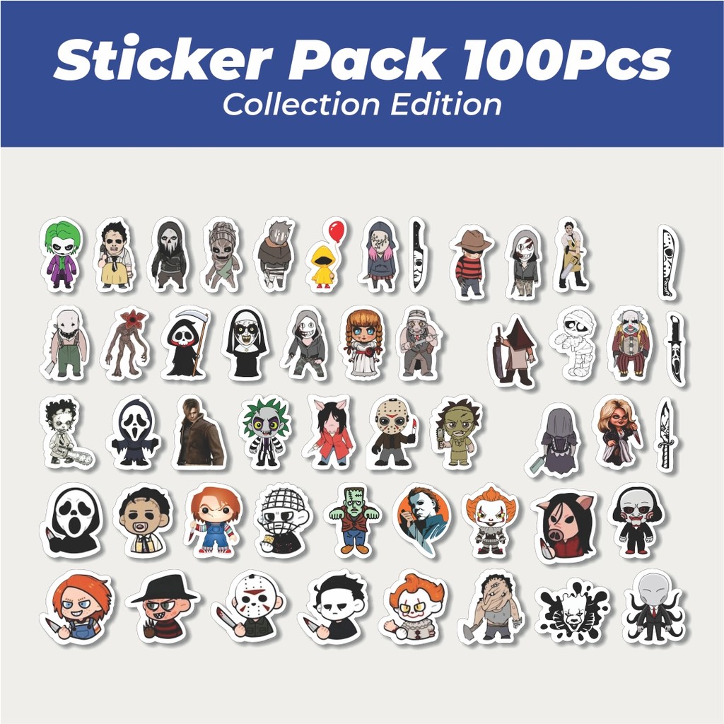 

Hot Stiker Animasi Horor Lucu Anti Air Stikers Berperekat Waterproof Sticker Decal Buat Motor Helm Buku Journal Koper Casing HP Laptop Botol Minum