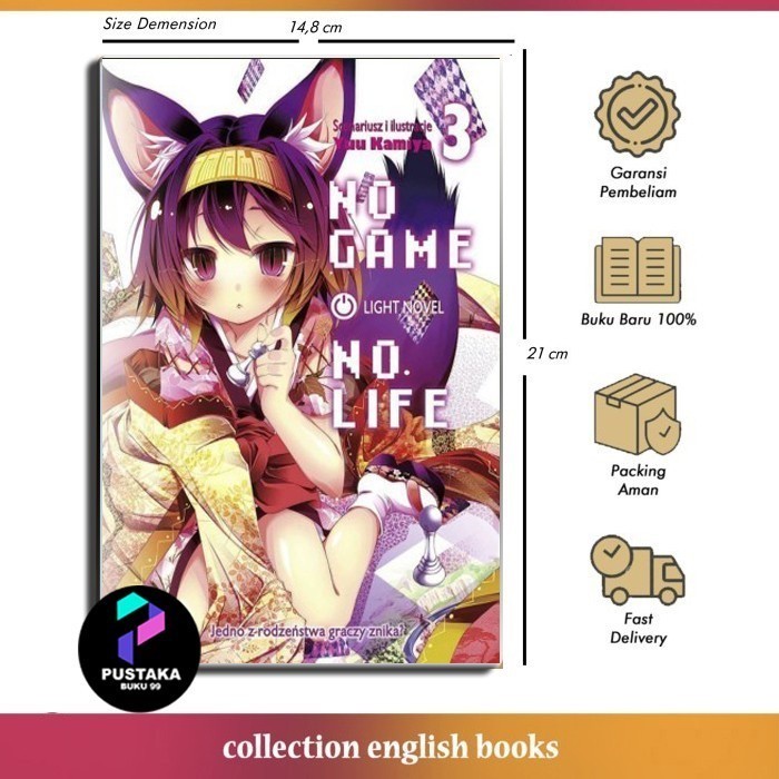 No Game No Life, Vol. 3 (Light Novel) English Eng -Velvetstore