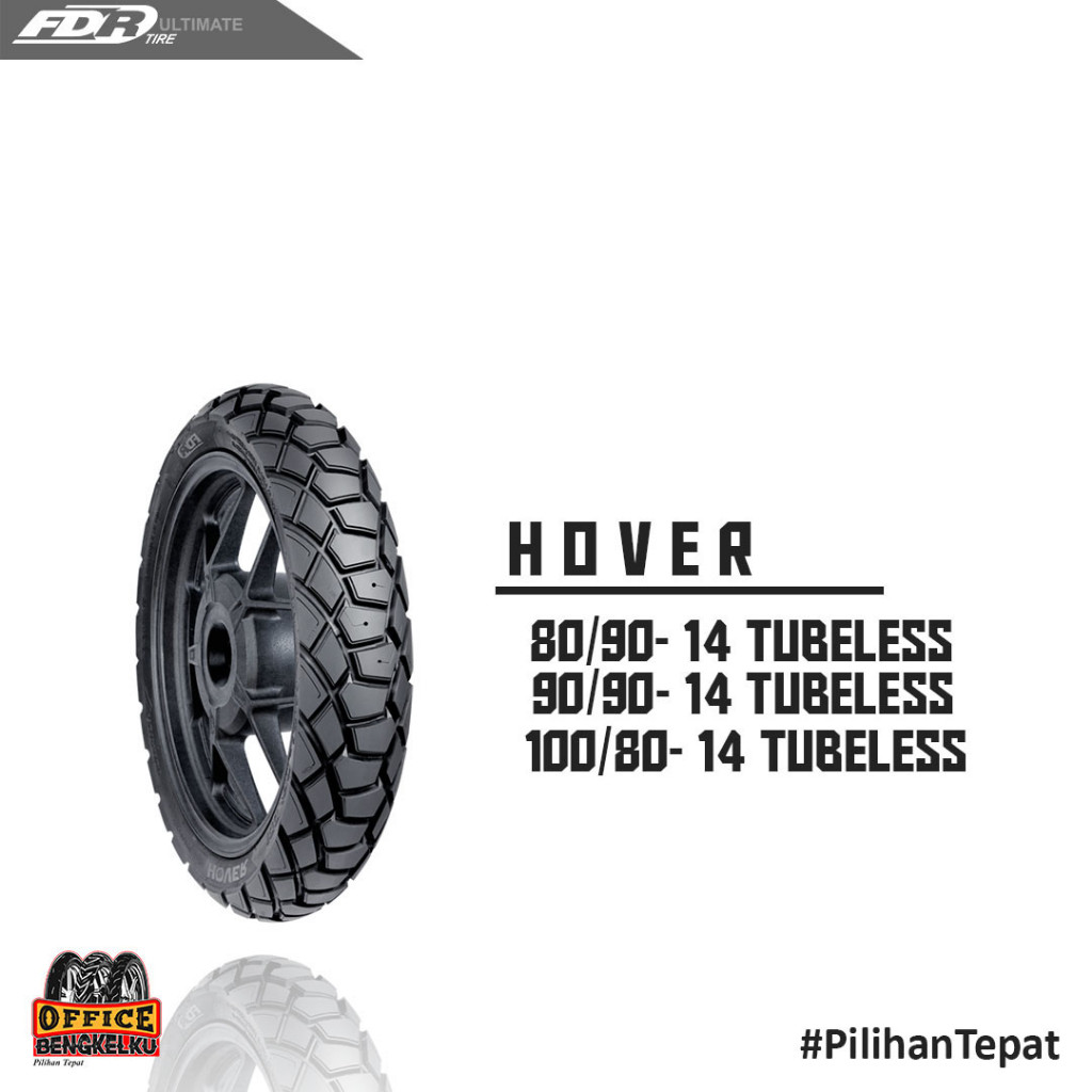 MANSAGAN  BAN FDR HOVER TUBELESS MOTOR MATIC Ring 14 Dual Purpose