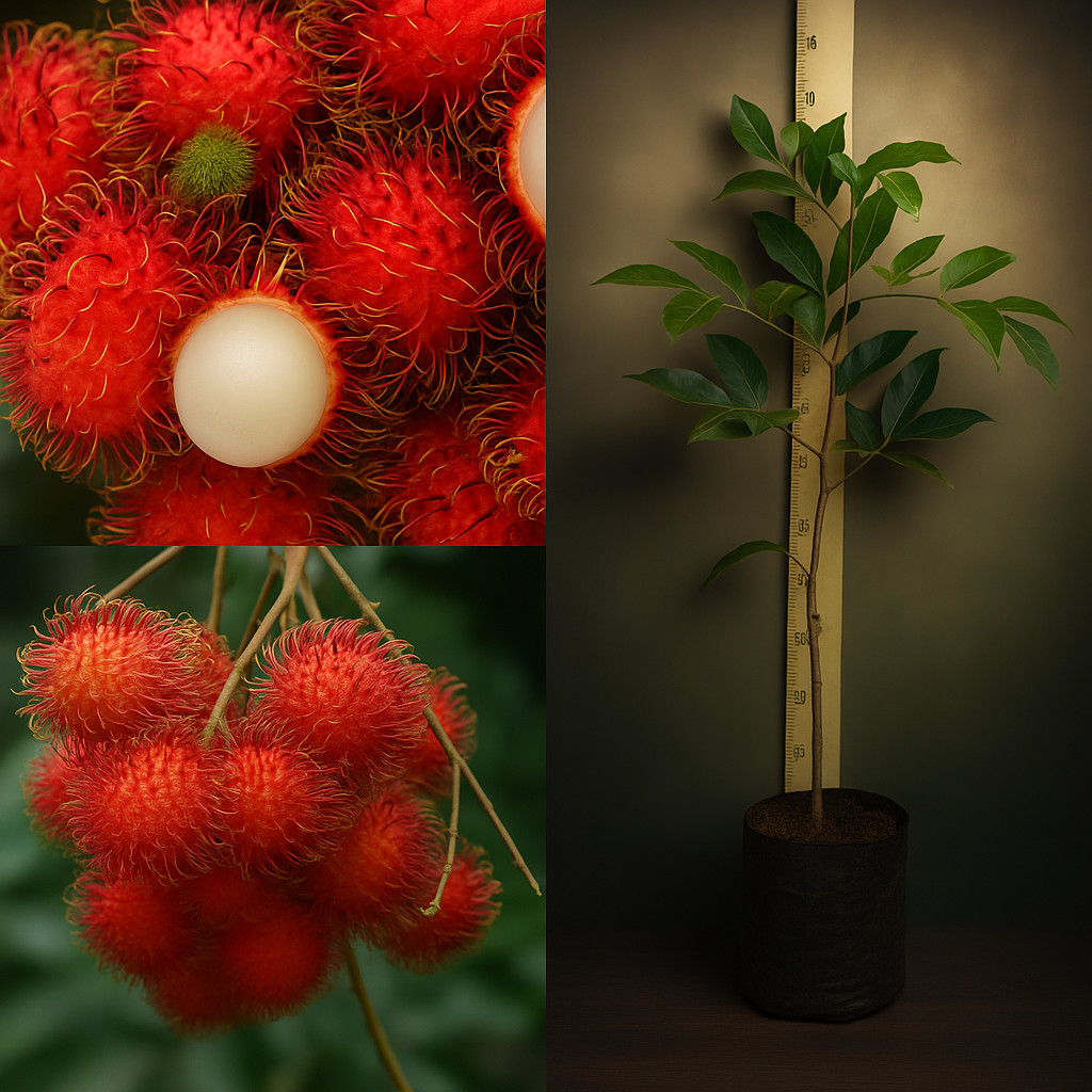 (Berbunga / Berbuah ) bibit Rambutan Binjai Aceh hasil Okulasi bisa tabulampot bibit rambutan murah 