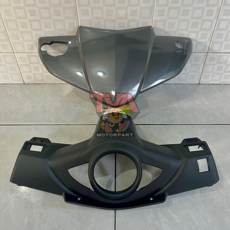 BATOK KEPALA DEPAN BELAKANG HONDA VARIO 110 LAMA/OLD KARBU WARNA GREY/ABU-ABU