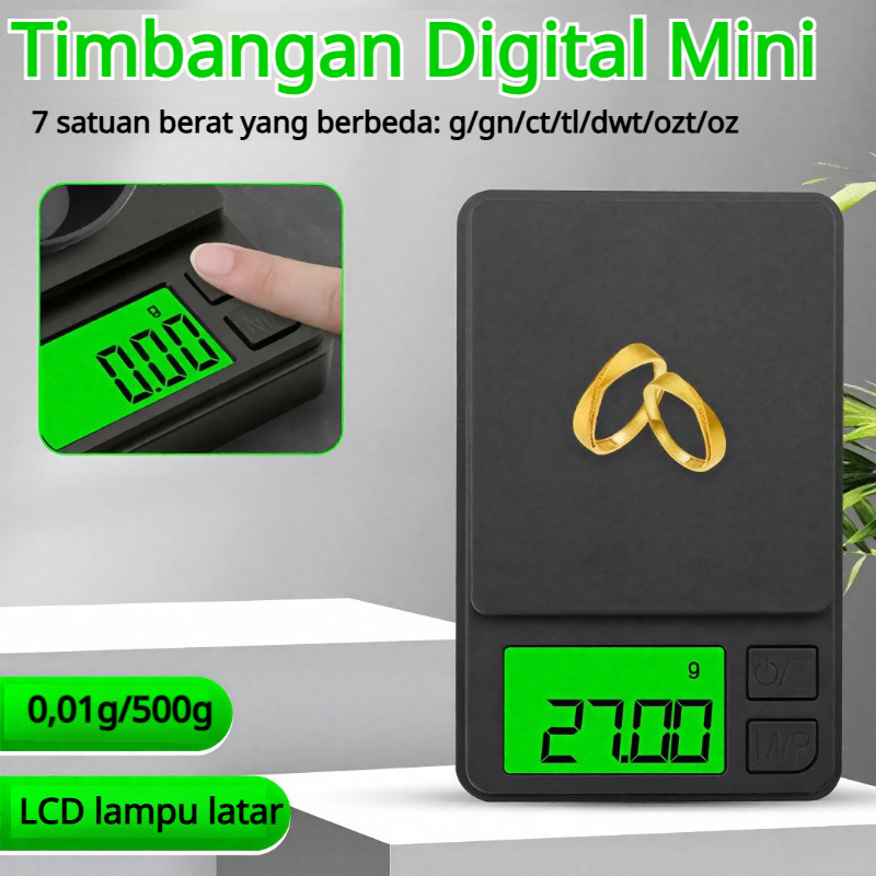 001 Timbangan Perhiasan Presisi Tinggi Timbangan Elektronik Timbangan Dapur Portabel Timbangan Kue T