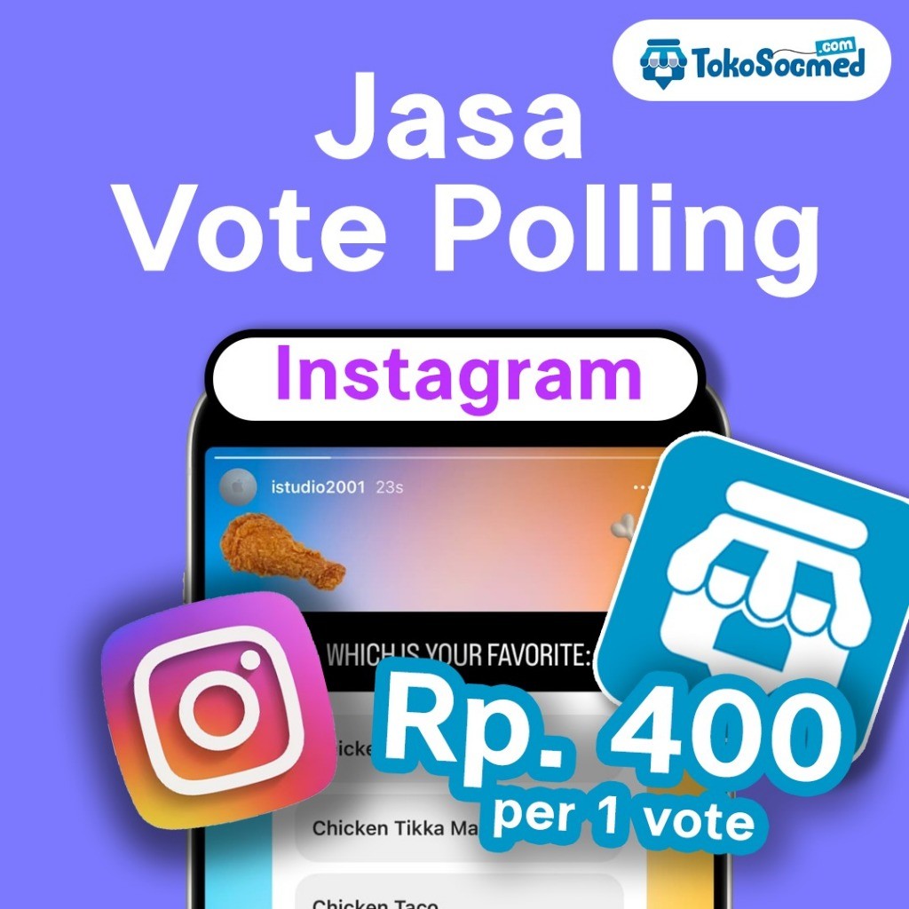 Jasa Vote IG FB TWITTER Youtube Vote Instagram Polling Semua social media bisa 