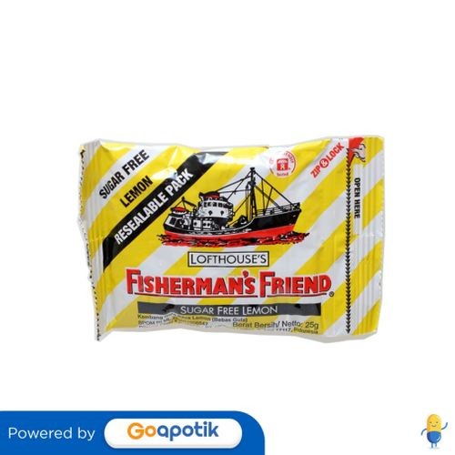 Fisherman'S Friend Sugar Free Lemon 25 Gram Sachet