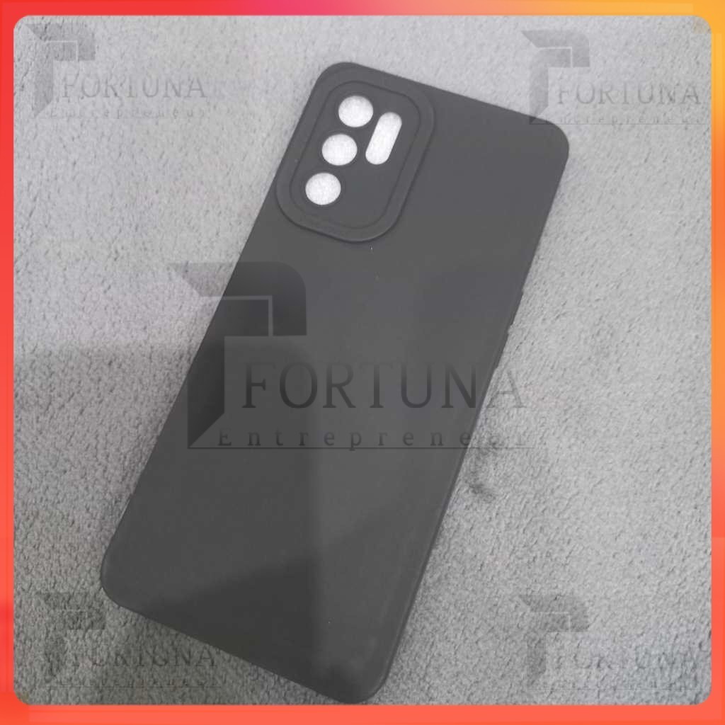 Softcase Slim Black Matte Case Oppo Reno 6 4G , Reno 6 5G Silikon Case Pro Camera Hitam Polos