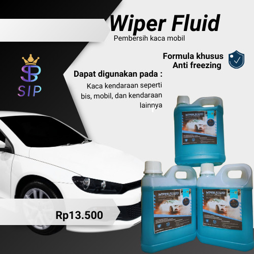 Cairan Wiper fluid pelindung kaca dari baret jamur Wiper Fluid 1 Liter - Cairan Pembersih Kaca Mobil