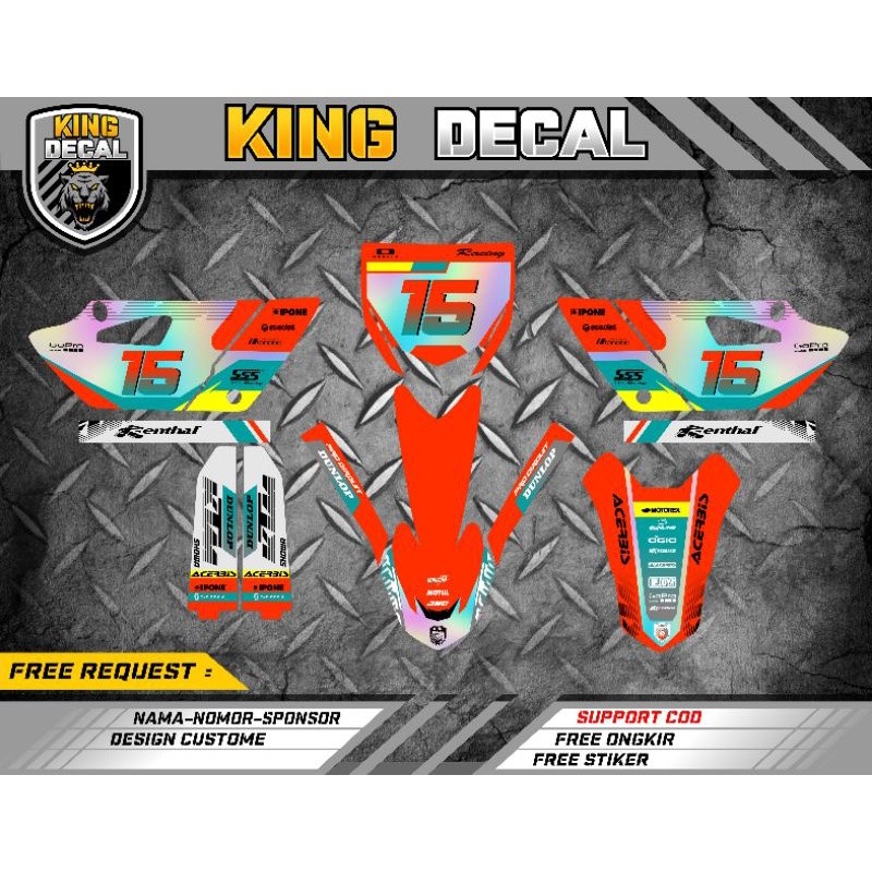 DEKAL MOTOR DECAL YZ 85 NEW BEBEK STANDAR DECAL YZ 85 FULL BODY DECAL YZ 85