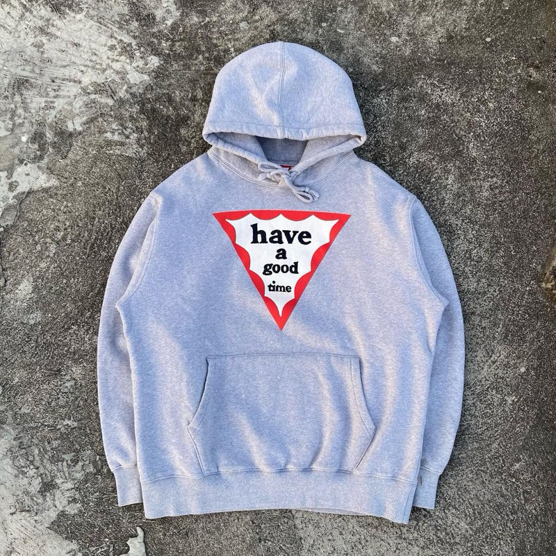 Hoddie Have A Good Time Triangle Black Grey High Quality Premium