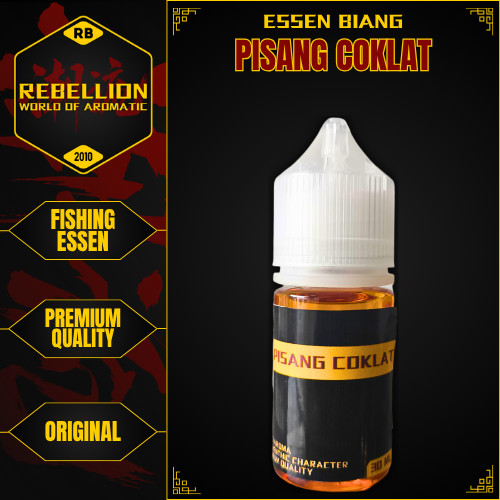 ESSEN REBELLION - Essen Biang Pisang Coklat / Essen Biang Murni Pisang Coklat Water Base Ikan Mas Pa