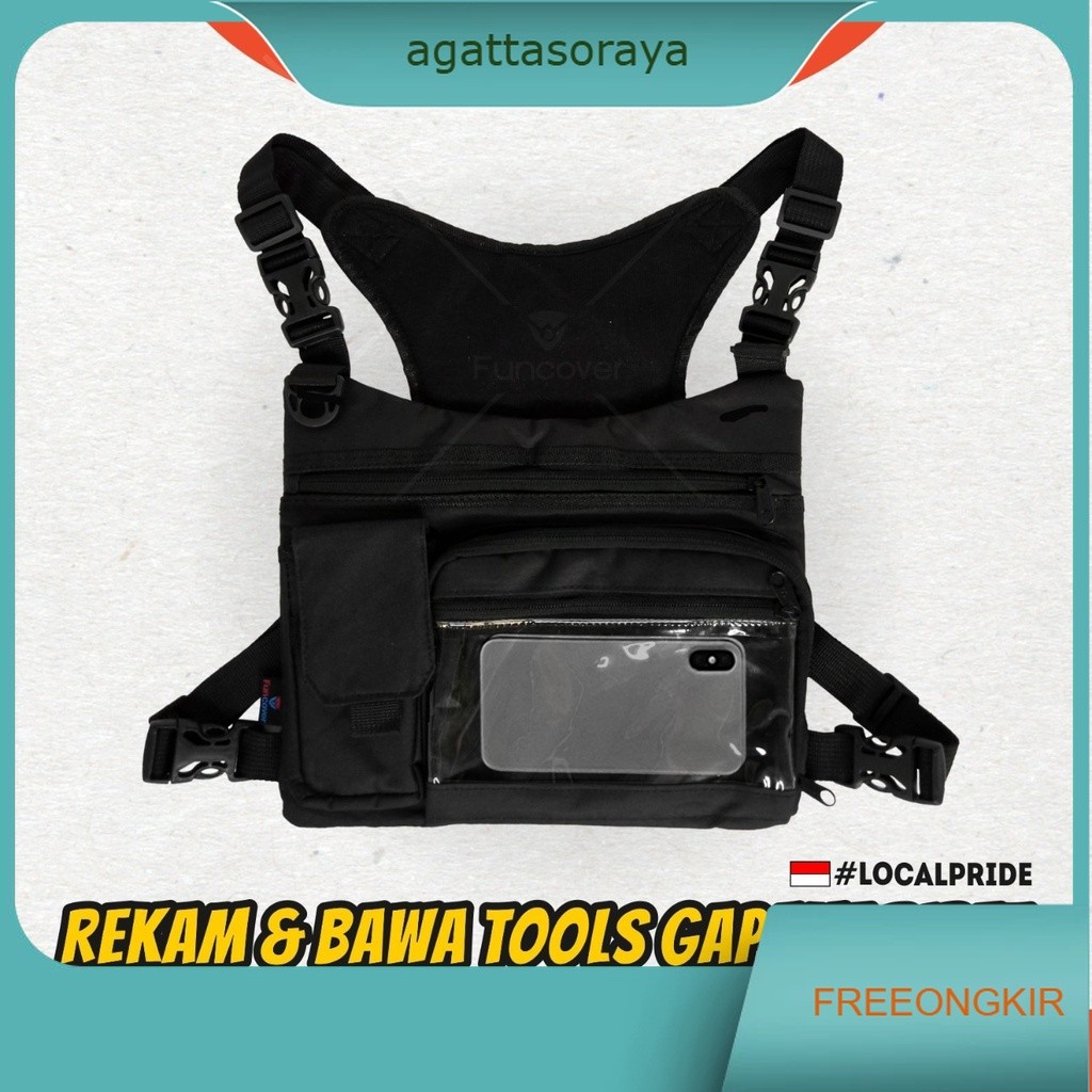 Chestbag Tas Dada Tactical Record Candid Camera Gadget Motor Funcover