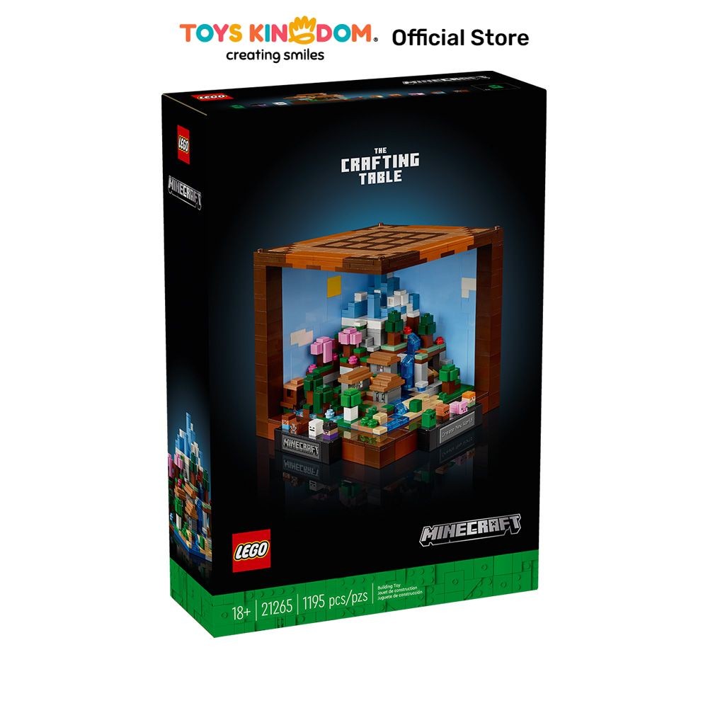 Toys Kingdom Lego Minecraft The Crafting Table 21265 Kids Toy Toys Block Bricks Set Mainan Menyusun 