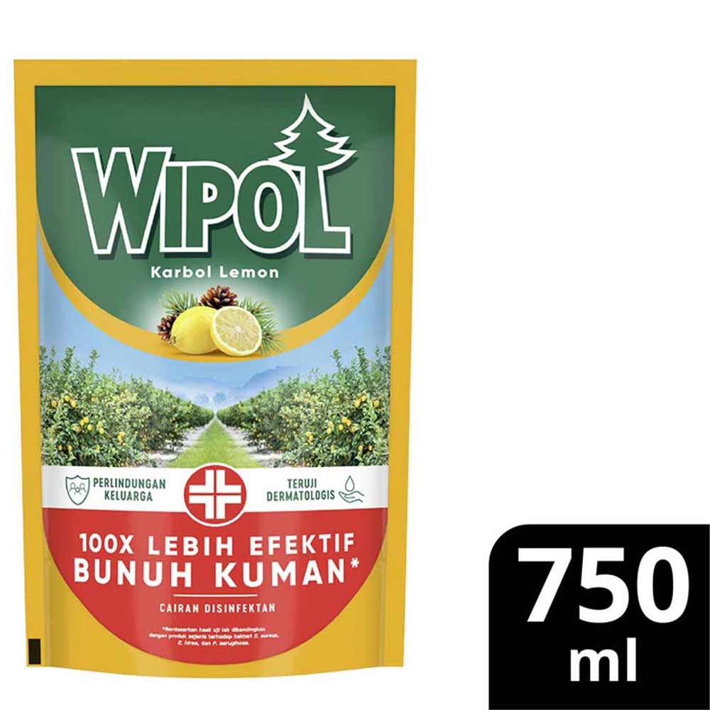 WIPOL KARBOL WANGI LEMON 780/750mL