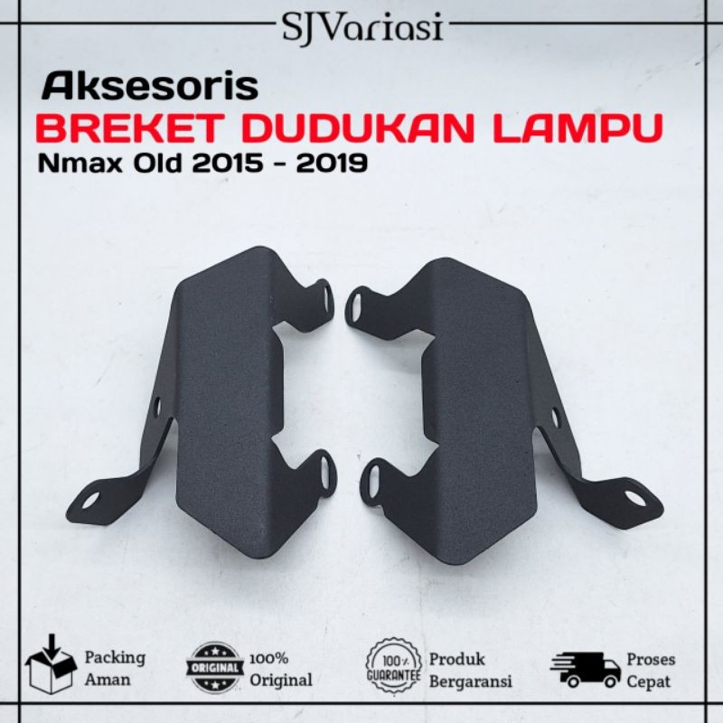 Breket Lampu Nmax | Barcket Breket Dudukan Lampu Tembak Foglamp Nmax 2015-2019 di Pijakan Kaki Depan