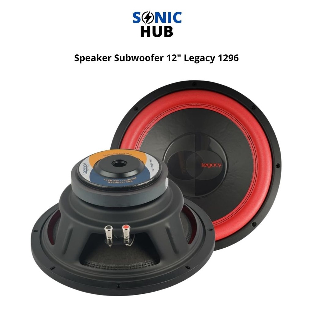 Speaker 12 inch LEGACY LG-1296- MK 1 Subwoofer red coating