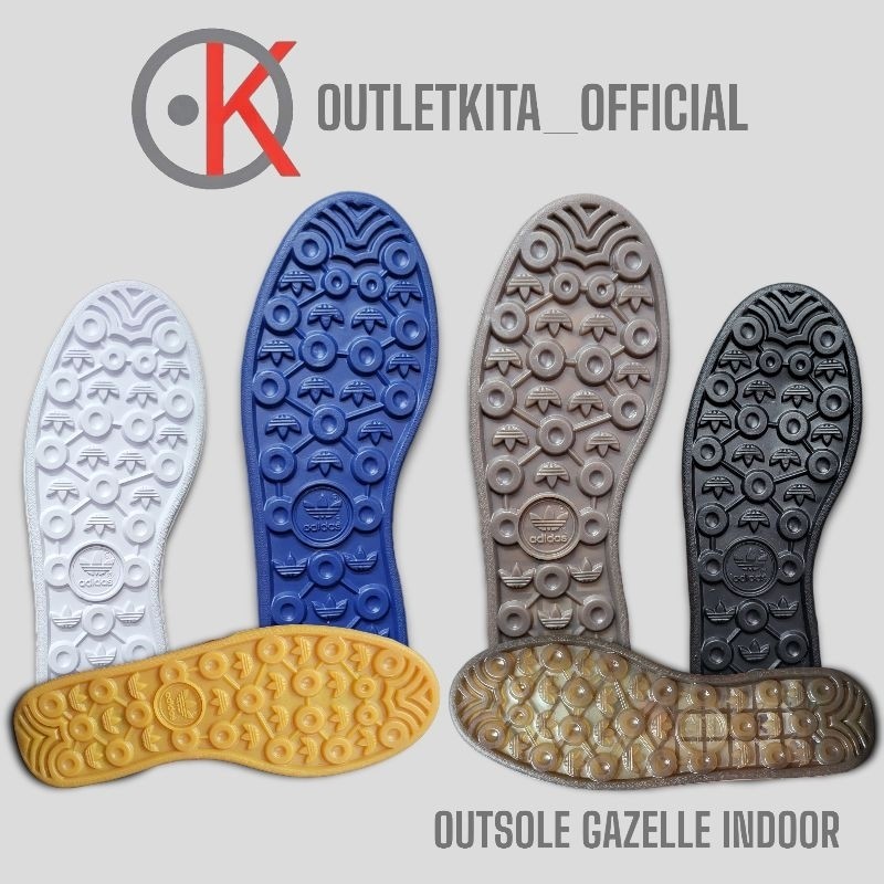 TERLARIS Outsole Adidas Gazelle Indoor Karet Putih Berkualitas