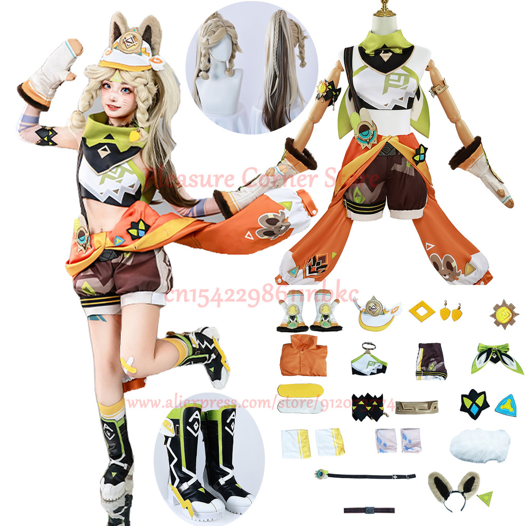  Kachina Cosplay Costume Game Genshin Impact Kachina Cosplay Outfit Costume Full Set Anime Carnival 
