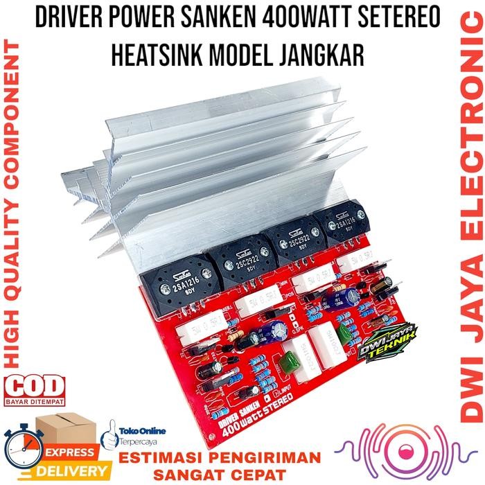Driver Power Sanken 400 Watt Stereo Pendingin Jangkar CVJA