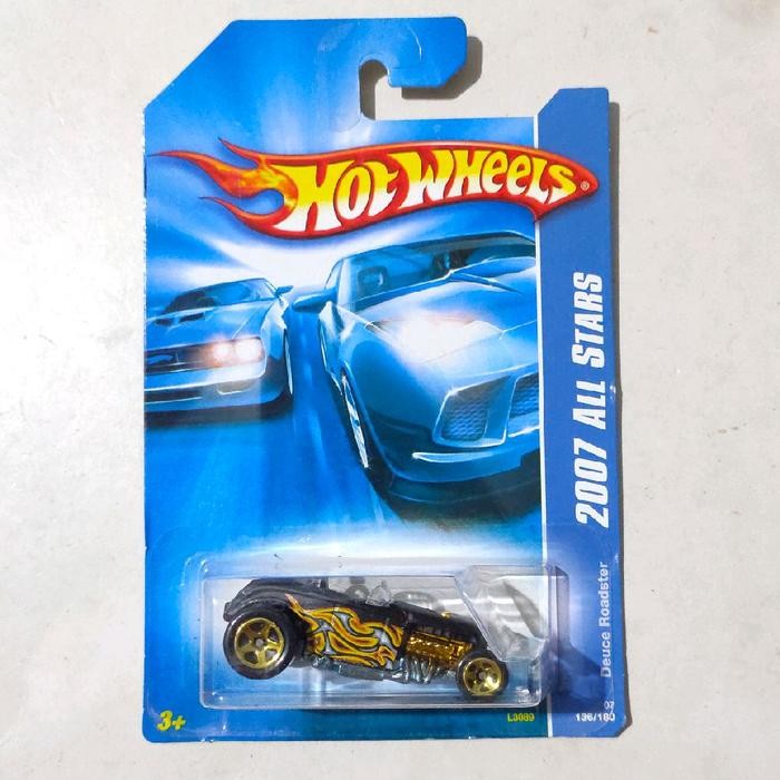 Hotwheels Hot Wheels Deuce Roadster hitam tampo flame 2007 All Stars