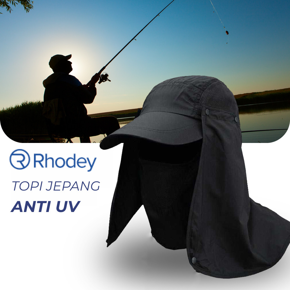 Topi Mancing anti UV Masker Jepang Outdoor Hat topi mancing / topi gunung - topi jepang - topi rimba