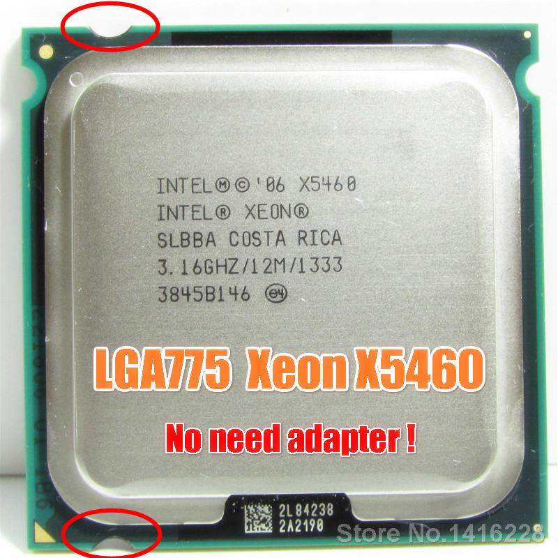 Intel Xeon X5460 Processor 3.16GHz cpu works on LGA 775 motherboard