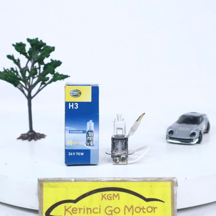 Hella H3 24 Volt 70 Watt 8GH 178 555 244 Bohlam Halogen Mobil Lampu Foglamp Kabut Original