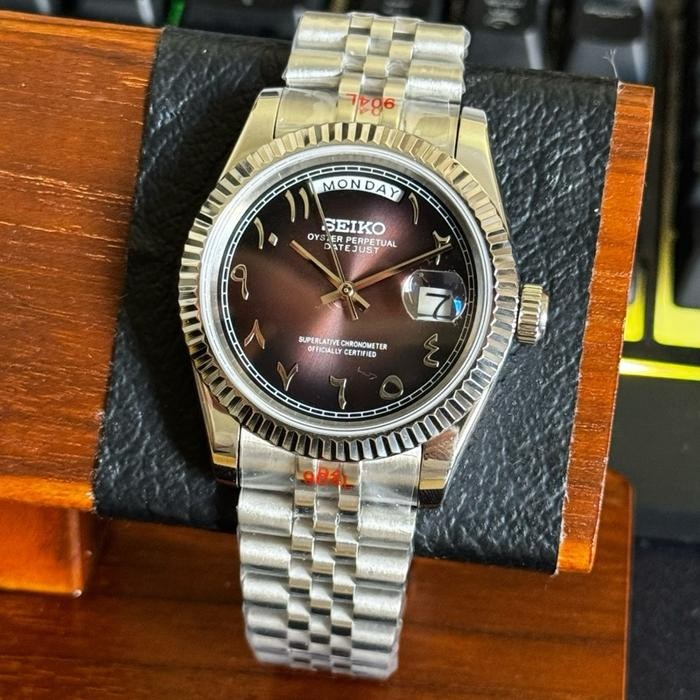 Seiko Custom Daydate Choco Arabic Automatic Exclusive