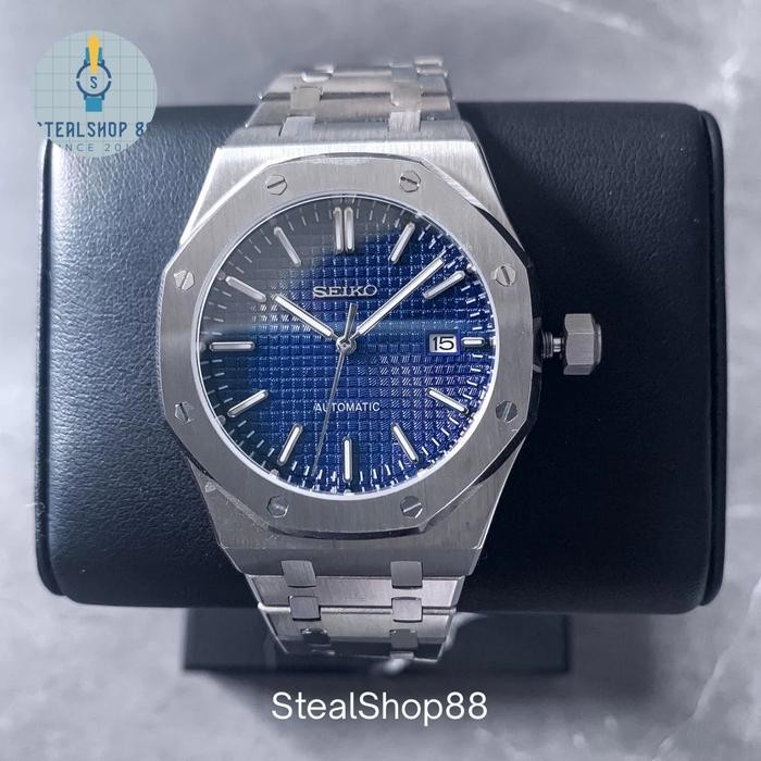 Seiko Oak Blue Waffle AP Edition NH35 Automatic Homage