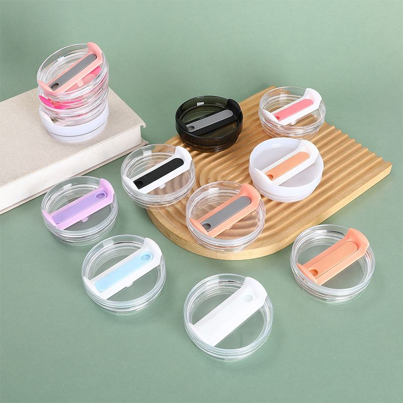 For Stanley Cup Lid Transparent Sealed Leak Proof Cup Lid Splash Proof Roller Stainless Steel Car Cu