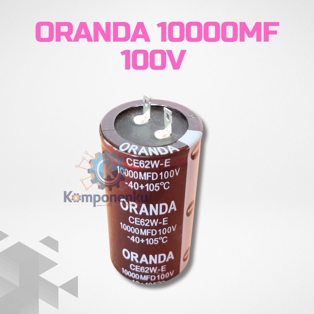 ELCO Oranda 10000μF 100V - Untuk Power Supply High Voltage