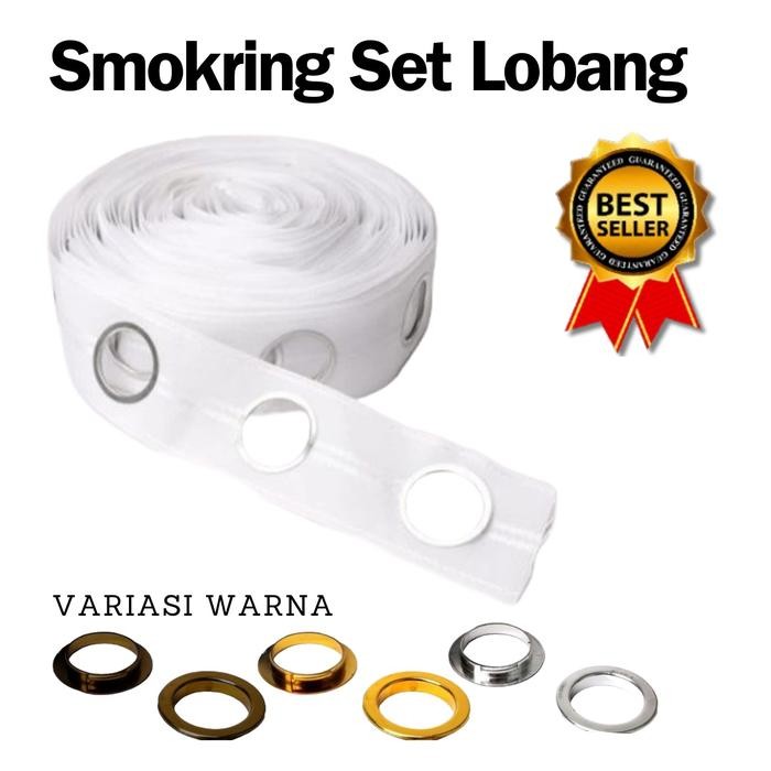 Smokering gorden / pita smokering / ring gorden 1 roll 300 lobang - silver, 75 lobang