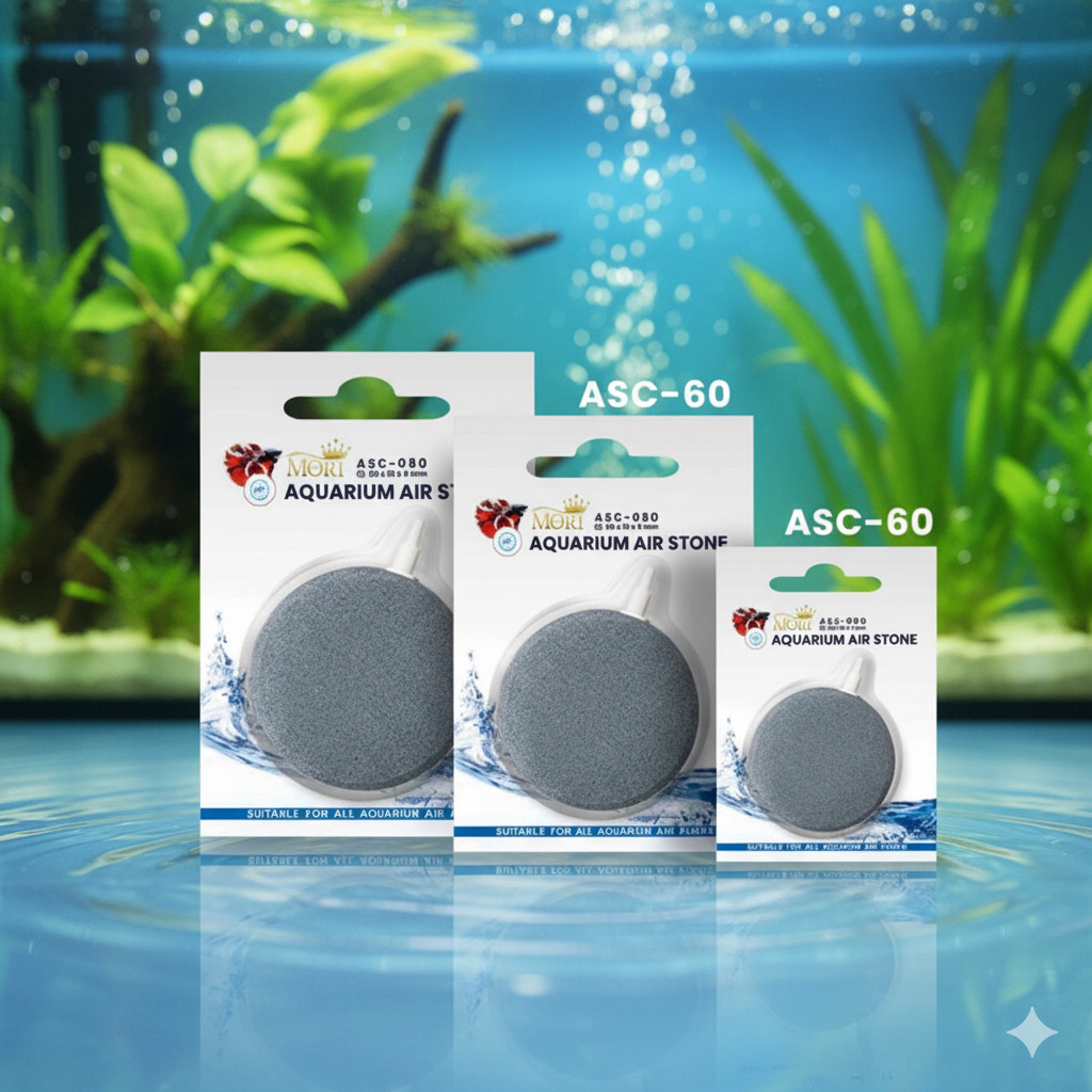 MORI BATU AERATOR BULAT PIPIH AIRSTONE ASC 4CM 6CM 8CM BATU AERATOR GEPENG