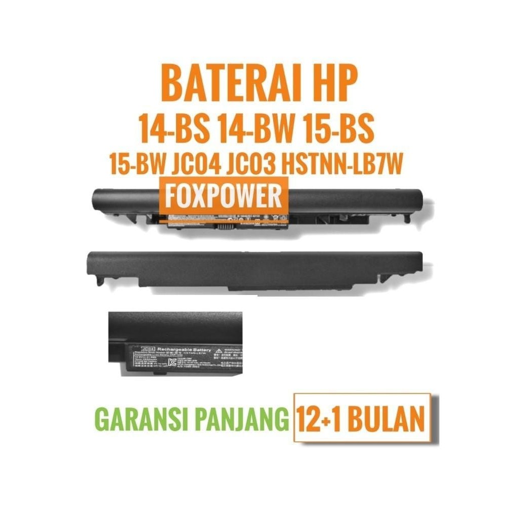 Baterai Hp 14-BS003TU 14-BS003TX 14-BS004TU JC04 JC03