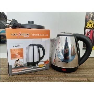 Teko listrik teko elektrik AK-151  teko hotel pemanas air listrik kettle stainless Advance