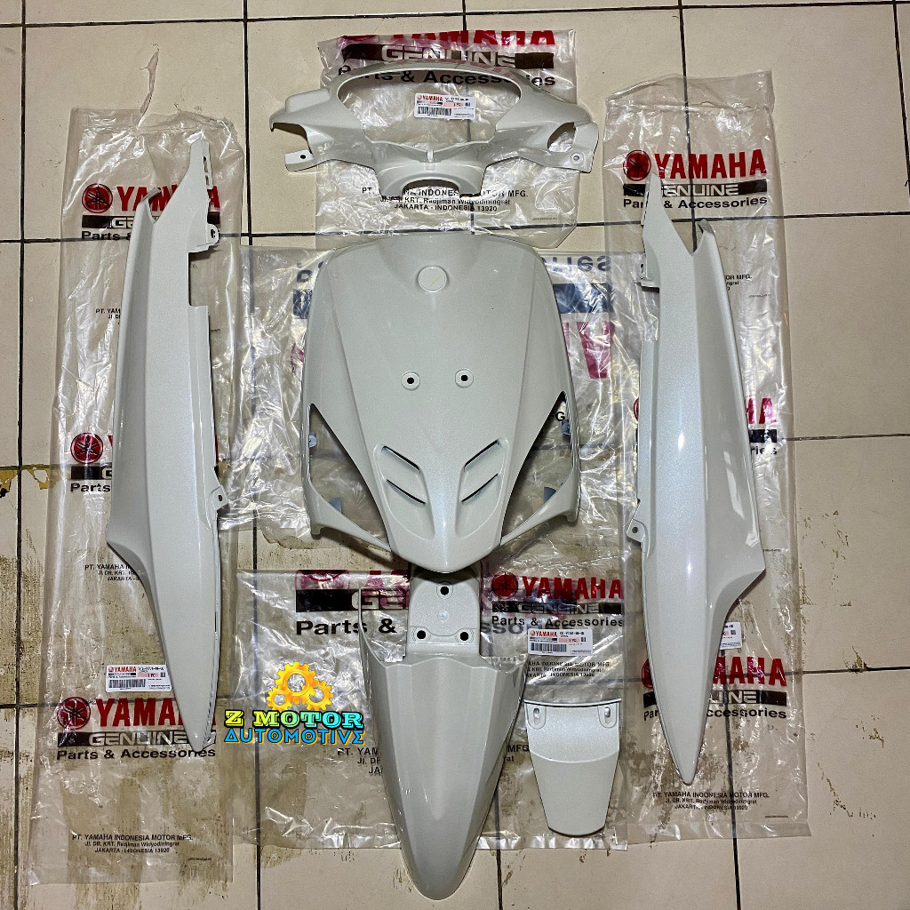 Body Halus Mio Sporty Yamaha Full Set Cover Original Yamaha Genuine Part YGP 5TL Warna Putih AVS