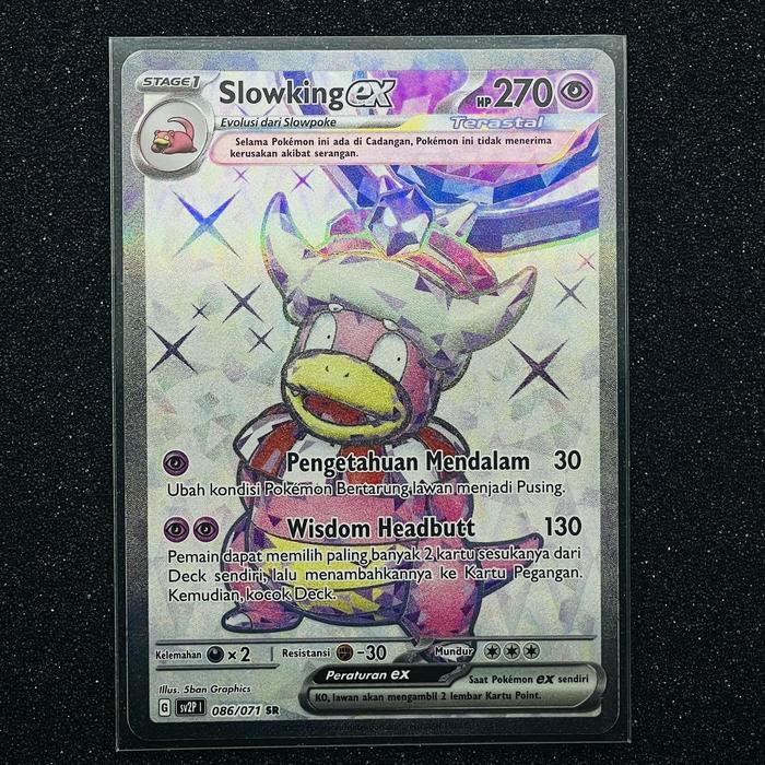 Kartu Pokemon TCG Indonesia Slowking EX 086/071 SR SV2P Marabahaya Salju