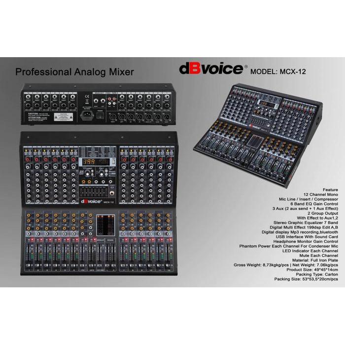 MIXER DBVOICE MCX12 MCX 12 ORIGINAL