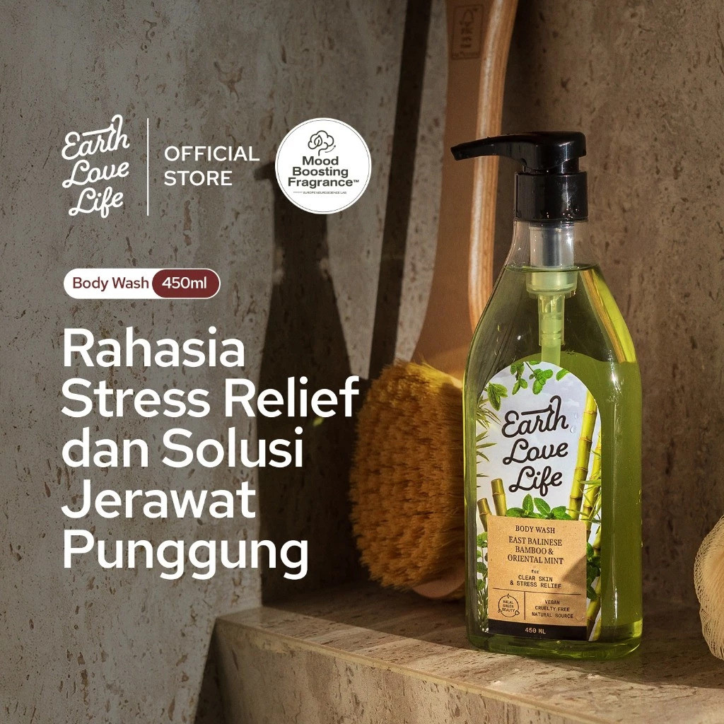 [Earth Love Life X Mami Louisse] Earth Love Life Body Wash 450ml | Sabun Wangi | Sabun Mandi Cair | 