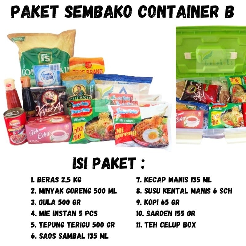 Terbaru PAKET SEMBAKO CONTAINER