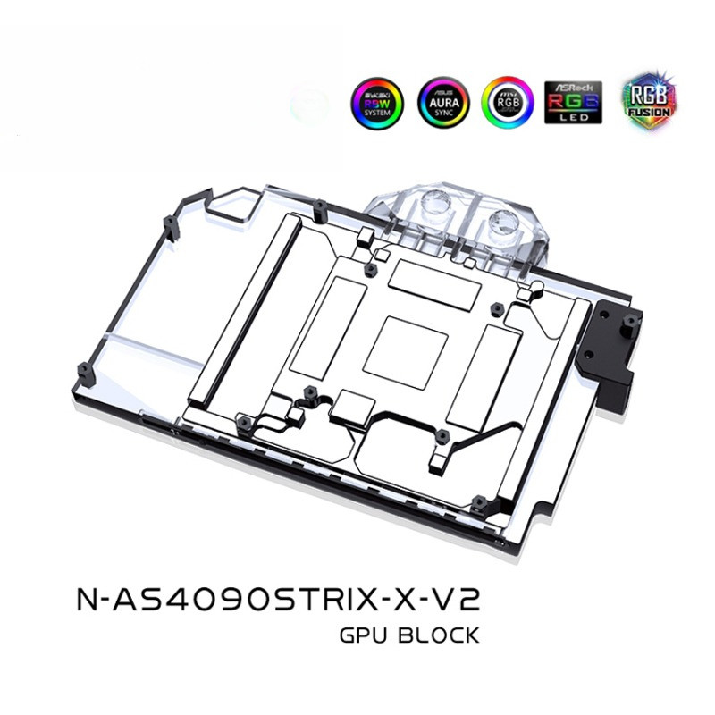 Bykski GPU Block Use for ASUS TUF GAMING RTX 4090 /RTX4090 ROG Strix Video Card Water Cooling Dense 